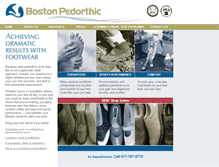 Tablet Screenshot of bostonpedorthic.com